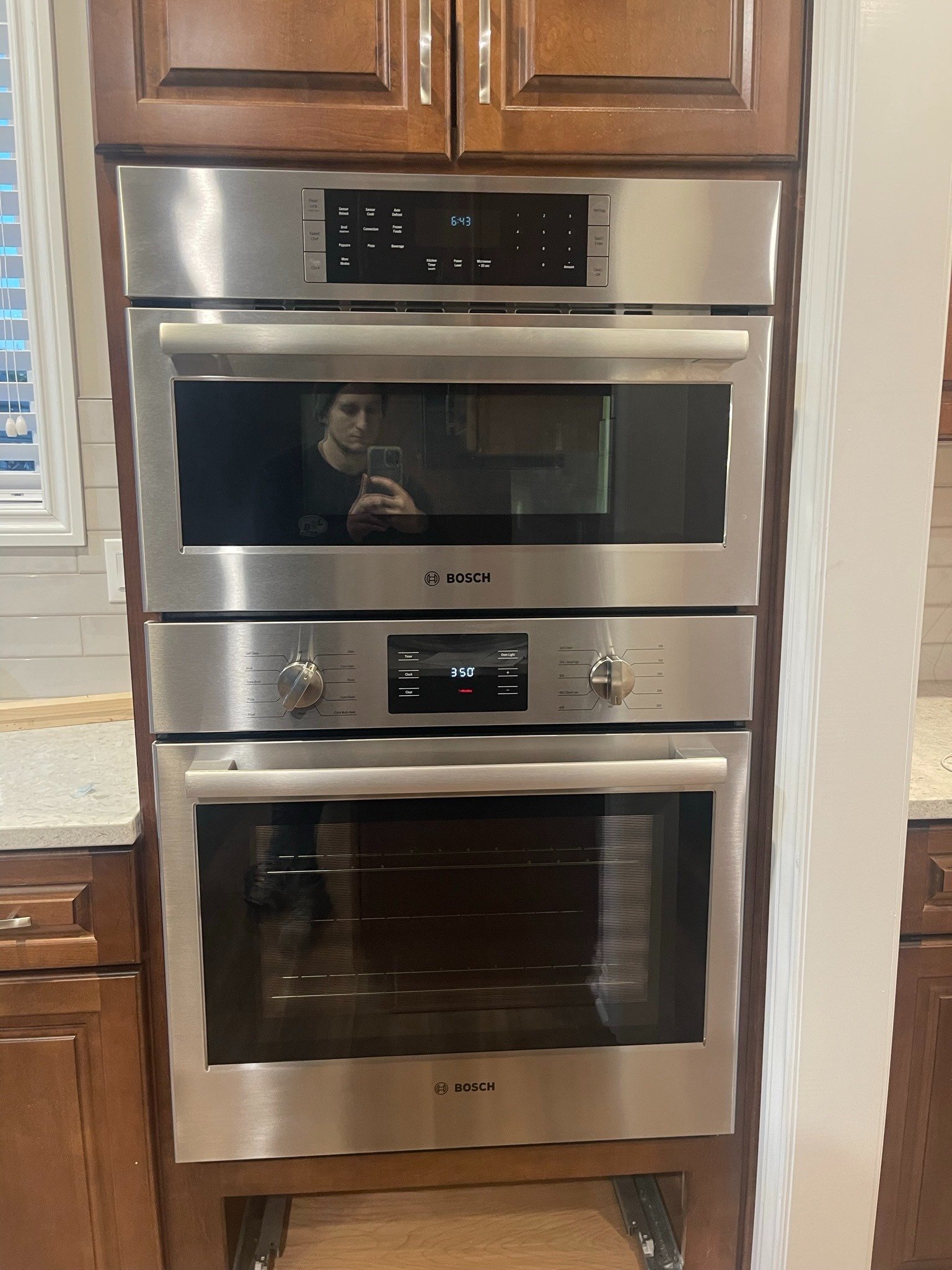 bosch wall oven install