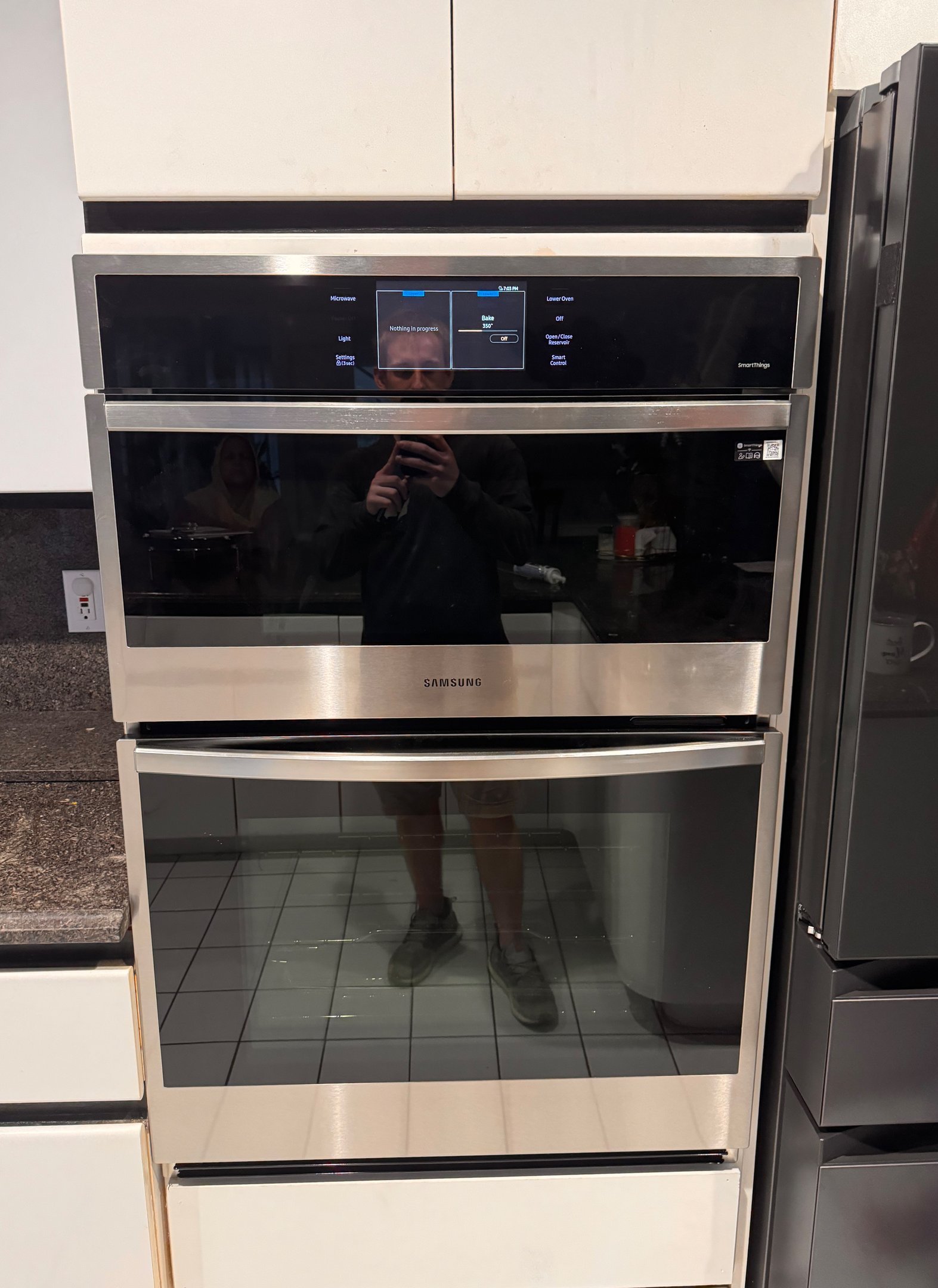 a pic of a single/double wall oven install